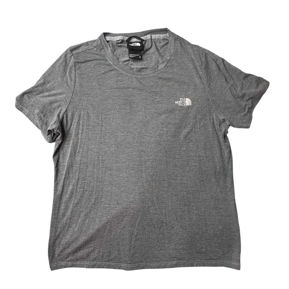 The North Face‎ T-Shirt Women M Gray Twist Back Short Sleeve Performance Active